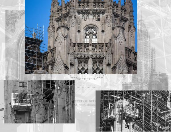 latest images documenting restoration of howells and hood's 1925 tribune tower