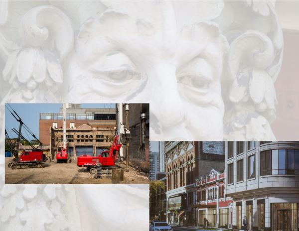 chicago's historic village theater reduced to facedectomy after its auditorium demolished