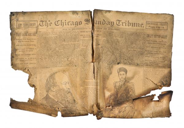 wealth of artifacts discovered in the walls of a pre-fire chicago worker's cottage