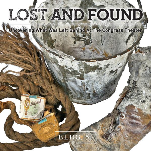 limited-edition softbound "lost and found" book chronicling discovery of congress theater's hidden objects is now available for purchase