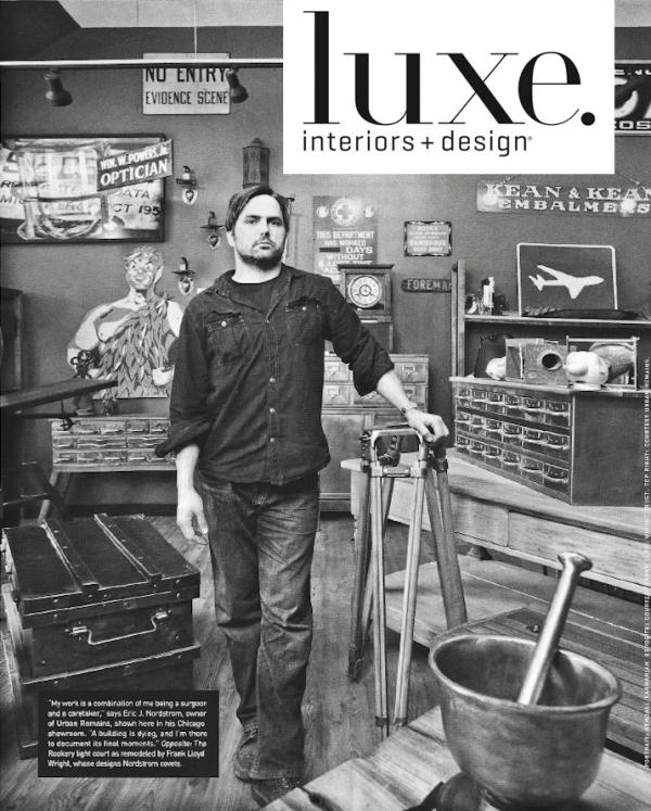 Eric J. Nordstrom featured in Luxe Interiors & Design magazine's Summer 2014 "Style Makers"