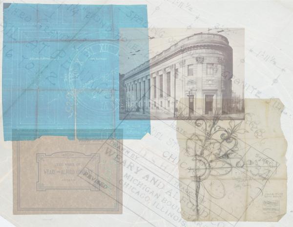 digitization of weary and alford-designed noel state bank building blueprints, drawings, and contracts underway