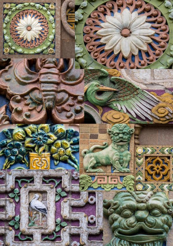 a repository of brilliantly colored building terra cotta designed by architects michaelsen and rognstad