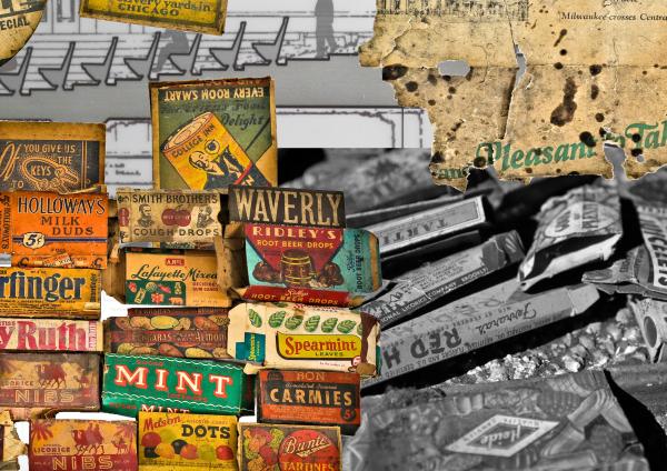depression-era candy boxes discovered beneath congress theater's balcony seats