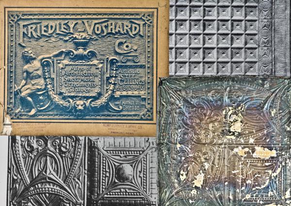 fabrication of early 20th century "sullivanesque" tin ceiling tiles finally demystified