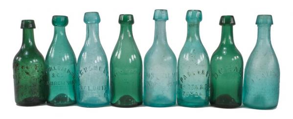 an endless fascination with the morphological characteristics and crudities of 19th century bottles