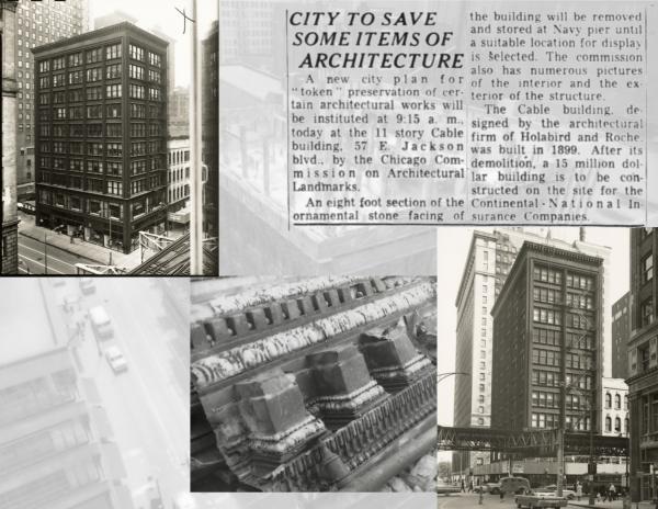 richard nickel images documenting the death of holabird and roche's 1899 cable building now digitized