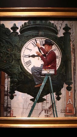 Phil Velasquez / Chicago Tribune Norman Rockwell's "The Clock Mender" at "The Secret Lives of Objects" exhibit at the Chicago History Museum.