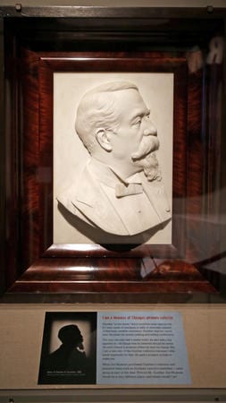 Phil Velasquez / Chicago Tribune A bust of Chicago collector Charles Gunther from 1891. Gunther was the ultimate collector, many of his pieces are part the Chicago History Museum's collections.